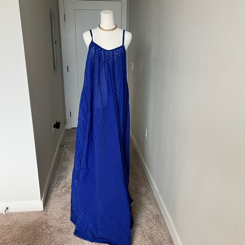 Elegant Blue Maxi Dress